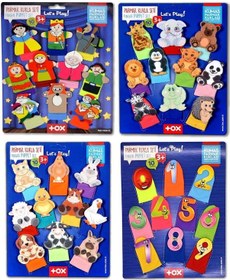 Resim 4 Set - 40 Parça Tox Masal Kahramanları, Rakamlar, Evcil Ve Vahşi Hayvanlar Parmak Kukla T225 T772 T782 T64 