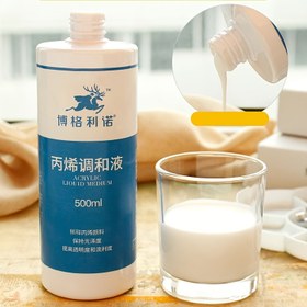 Resim Akrilik Boya İnceltici, 100ml/3.38oz & 500ml/16.91oz Orta Boy - Pigment Dilüsyonu İçin İdeal, Akış Konsistansını Geliştirir, Uzun Süreli Sanat Performansı Sağlar, Boya Malzemeleri | Şık Boya Şişesi | Dayanıklı Boya İnceltici 