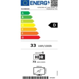 Resim Techwood 43TEC900 43'' Powered By Tivo 4K UHD Tv 