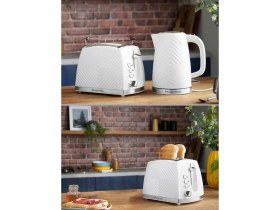Resim Russell Hobbs 26391-56/RH Groove 2 Dilim Ekmek Kızartma Makinesi - Beyaz 