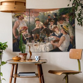 Resim Tekne Gezisinde Öğle Yemeği Tablosu Duvar Örtüsü - 100 cm x 135 cm 