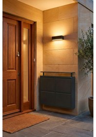 Resim Lıccıa Metal Ayakkabılık 2 Li Yatay Model Antrasit 