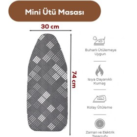 Resim Porsima 15120-4 Smart Mini Seyahat Portatif Katlanabilir Ayaklı Ütü Masası Çok Renkli 