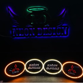 Resim NEON DESİGNN Oval Midrange Kapağı Kişiye Özel Tasarım 