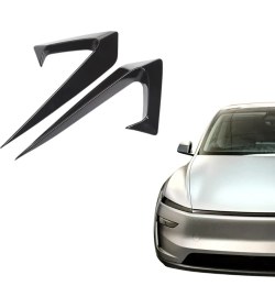 Resim Ramm Tesla Juniper Yan Kamera Çerçeve Kapağı Hw4.0 Kılıç Model - 2 Adet - Parlak Siyah 