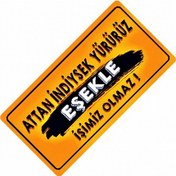 Resim Attan İndiysek Yazılı Sök-tak-pratik Vantuzlu Yeni Nesil Dekor Pl 