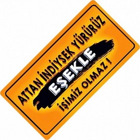 Resim Attan İndiysek Yazılı Sök-tak-pratik Vantuzlu Yeni Nesil Dekor Pl 