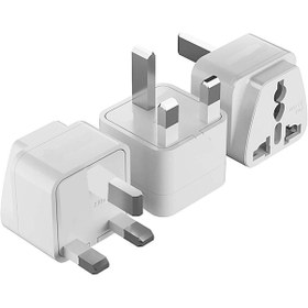 Resim Aghbilgisayar Seyahat Fişi Adaptörü Tip G Plug Adapter Üniversal 3 Pinli Fiş 