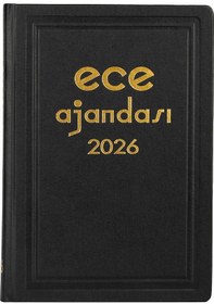 Resim Ece 2026 Ajanda Asya Ajandası 17x24 Ticari Ajanda Günlük Siyah 