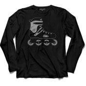 Resim Kendim Seçtim Paten Ayakkabısı Roller Skate Royalty Spor Buz Uzun Kollu Tişört Baskılı Çocuk T-Shirt 