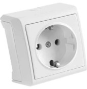 Resim Viko Vera Sıvaüstü Topraklı Priz - Beyaz 