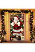 Resim PROMISEBACKDROP2 190x75cm Lastikli kapı süsü, Kumaş kapı giydirme, Christmas decor, Yılbaşı, Okul etkinlik kapı süsü 
