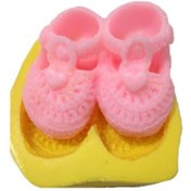 Resim Partivitrini Bebek Patiği Şeklinde Silikon Pasta ve Seker Hamuru Kalibi 8,5x7,5x3 cm 