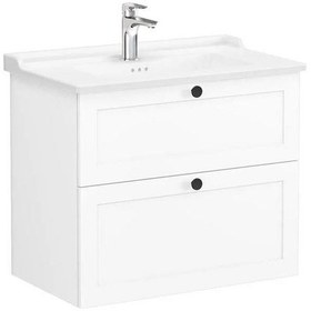 Resim VitrA Root Classic 80 Cm Beyaz Çekmeceli Banyo Dolabı Alt Modül L Çok Renkli 