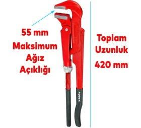 Resim Boru Anahtarı Maşalı Boru Anahtarı 1.5" 55 mm 