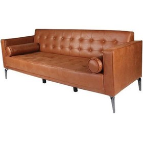 Resim Manhattan Deri Sbt Üçlü Ofis Bekleme Koltuğu Taba 