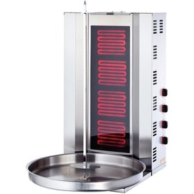 Resim Işıkgaz Silverinox Elektrikli 4 Radyanlı Döner Ocağı Makinesi 