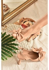 Resim Fox Shoes Ten Kurdele Detaylı Kadın Topuklu Ayakkabı K922164809 