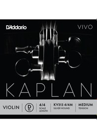 Resim Daddario Kv313 Keman Tek Tel Kaplan Vivo La-a , 4/4 