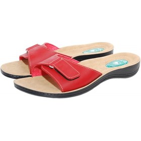 Resim Ceyo 9808-15 Topuk Dikeni (Plantar Fasiitis) Kadın Terlik Kırmız Kırmızı 