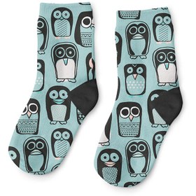 Resim Penguenler Çocuk Çorap - 5-8Yaş 