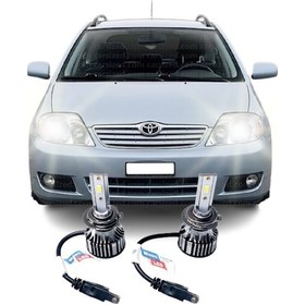 Resim Toyota Corolla Uyumlu E120 LED KISA FAR AMPULÜ PHOTON MONO H7 