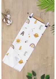 Resim Kız Erkek Bebek Unisex Pazen Kundak Battaniye Stl6914 Ekru 