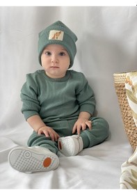 Resim MiaBaby Bereli Üçlü Takım 001 Açık Yeşil 