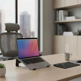 Resim Storemax Prexua Fixer Laptop Standı - Notebook Yükseltici Altlık - Metal (Siyah) 