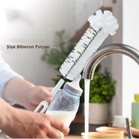 Resim MegaSepet Mey İthalat® Premium Lüks Şişe ve Biberon Fırçası - Ultra Dayanıklı Profesyonel Temizlik & Kristal P 