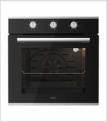 Resim Esty Aef 6604 B01 8 Fonk. Siyah Turbo Fırın - 3 Düğmeli 