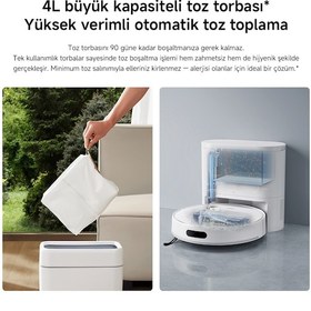 Resim Xiaomi Robot Vacuum H40 Akıllı Robot Süpürge + Mop 10000pa (Xiaomi Türkiye Garantili) 