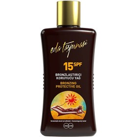 Resim Eda Taşpınar 200 ml Bronzlaştırıcı Koruyucu Yağ SPF15 