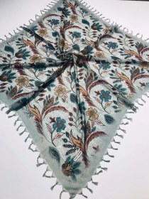 Resim Sökme Boncuklu Pamuk Yazma - 05832 Su Yeşili - 03 