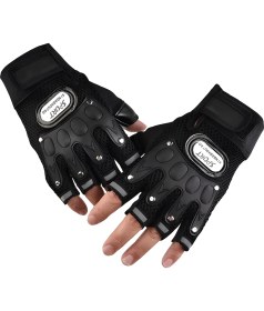 Resim Fitness Body, Building Spor, Bisiklet Sürüş, Nefes Alan Kumaş Cırt Cırtlı Kaydırmaz Kemik Eldiveni 