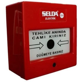 Resim Yangın Alarm Ikaz Butonu 220v 