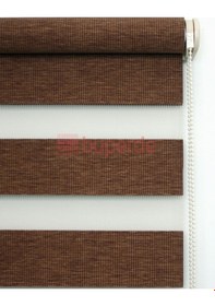 Resim Buperde Kahverengi Bambu Zebra Stor Perde 