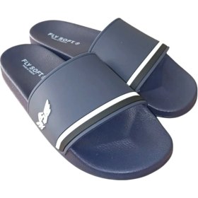 Resim Fly Soft S263.078 Erkek Havuz - Plaj Günlük Terlik Beyaz - Lacivert 