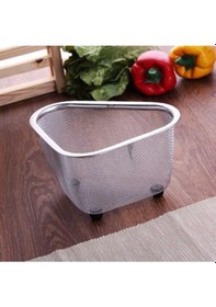 Resim Fame Kıtchen 1. Kalite Paslanmaz Çelik Ayaklı Lavabo Çöp Süzgeci 18X13X10 Cm Fma894525 