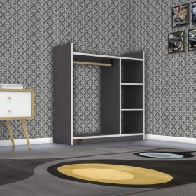 Resim Kenzlife giysi dolabı turabi 090*090*30 gri 