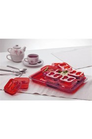 Resim Moonstar Tepsili Kahvaltılık Set Tepsili 6 PARÇA-KS-825 