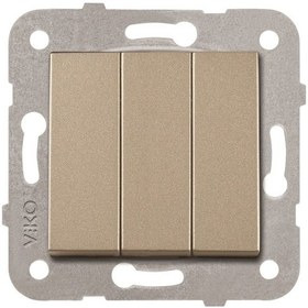 Resim Viko Artline Novella Bronz Üçlü Anahtar Çerçevesiz - 92605268 
