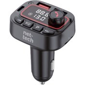 Resim Nettech Nt-cch01 30w Bluetooth Fm Transmitter Araç Şarj Aleti Siyah 