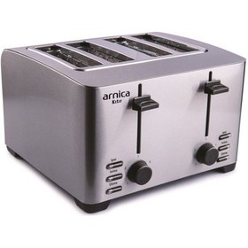 Resim Arnica Kıtır 4 Dilimli Paslanmaz Çelik Ekmek Kızartma Makinesi 