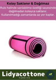 Resim Yoga Meditasyon Minderi 10mm Mat Özel Konfor Modeli Çift Taraflı Kaymaz Silinebilir Çok Renkli 