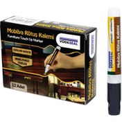 Resim Vodaseal 12 Adet Mobilya Çizik Giderici Rötuş Rütuş Kalemi Antrasit 