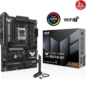 Resim ASUS TUF GAMING B850-PLUS WIFI, 4xDDR5, 3x M.2, HDMI, DP, Type-C, Wi-Fi 7, Bluetooth v5.4, AM5 Soket GAMING Anakart 