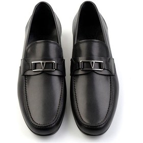 Resim Bambi Siyah Hakiki Deri Erkek Loafer Ayakkabı E01757716103 Siyah 