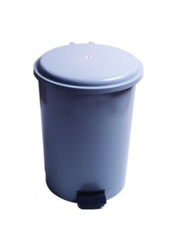 Resim Safell Pedallı Çöp Kovası 40 Litre - Kova İçinde Yedek Kova Kırmızı 