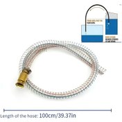 Resim Willowhaven 1 Adet 200cm Sifon Hortumu Bakır Başlıklı Çelik Telli Yakıt Su Transfer Pompası 